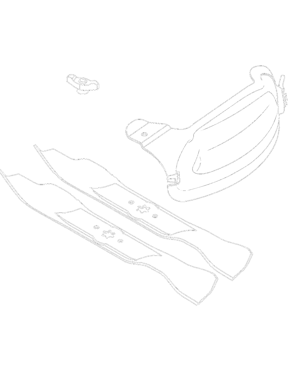 Attachments / 19a70041oem 42-Inch Mulch Kit (2015) / Replacement Parts Diagram and Parts List for 13AM77SSA00 2023 Yard Machines Lawn Tractor